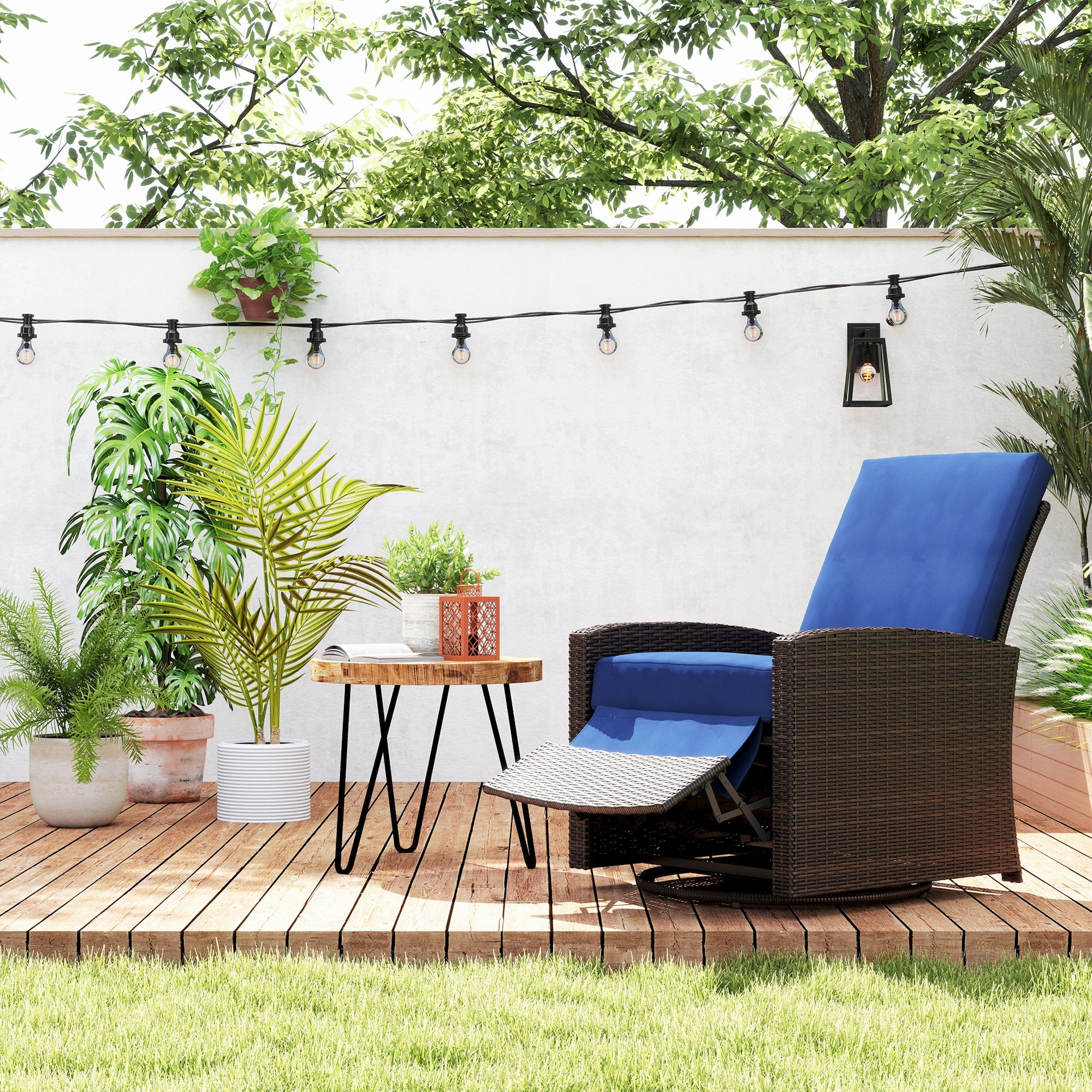 Rattan Recliner Chair