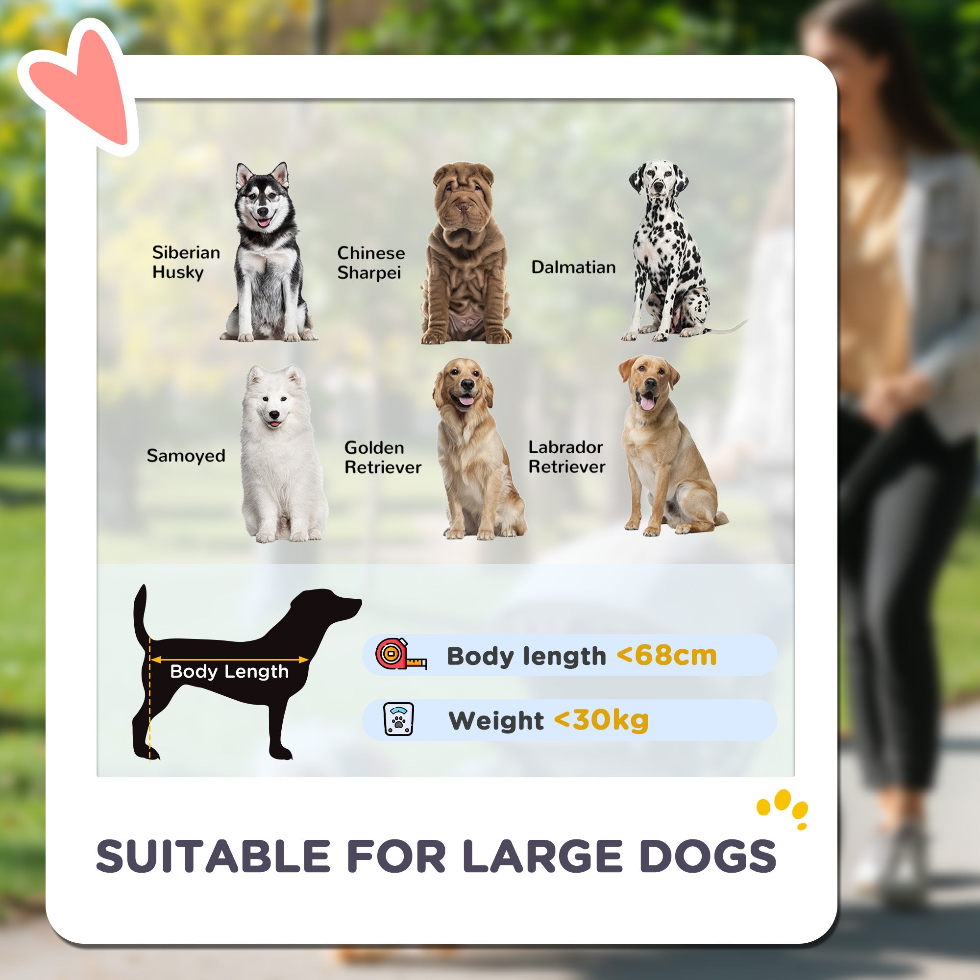 PawHut Dog Stroller, Easy Folding Pet Stroller for Large Dogs, Dog Pram Pet Pushchair with 4 Big Wheels, Shock Absorb Frame, Safety Leashes, Brakes, Dark Green