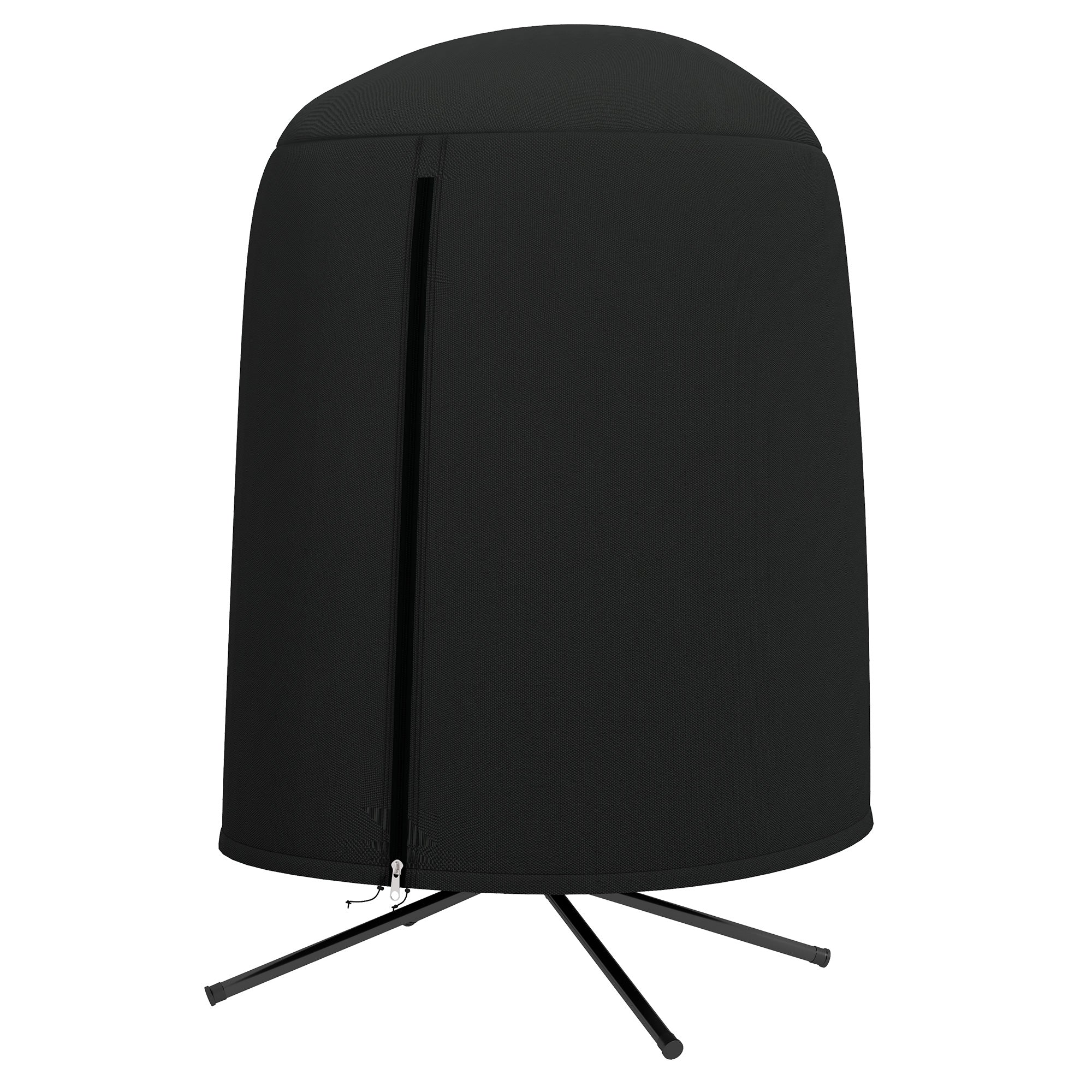 Outsunny Hanging Egg Chair Cover, Outdoor Single Swing Chair Cover, Waterproof Anti-dust Furniture Protector with Zipper, 420D Oxford Fabric for Φ50.4