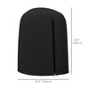 Outsunny Hanging Egg Chair Cover, Outdoor Single Swing Chair Cover, Waterproof Anti-dust Furniture Protector with Zipper, 420D Oxford Fabric for Φ50.4" x 74.8" H Stand, Black