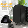 Outsunny Hanging Egg Chair Cover, Outdoor Single Swing Chair Cover, Waterproof Anti-dust Furniture Protector with Zipper, 420D Oxford Fabric for Φ50.4" x 74.8" H Stand, Black