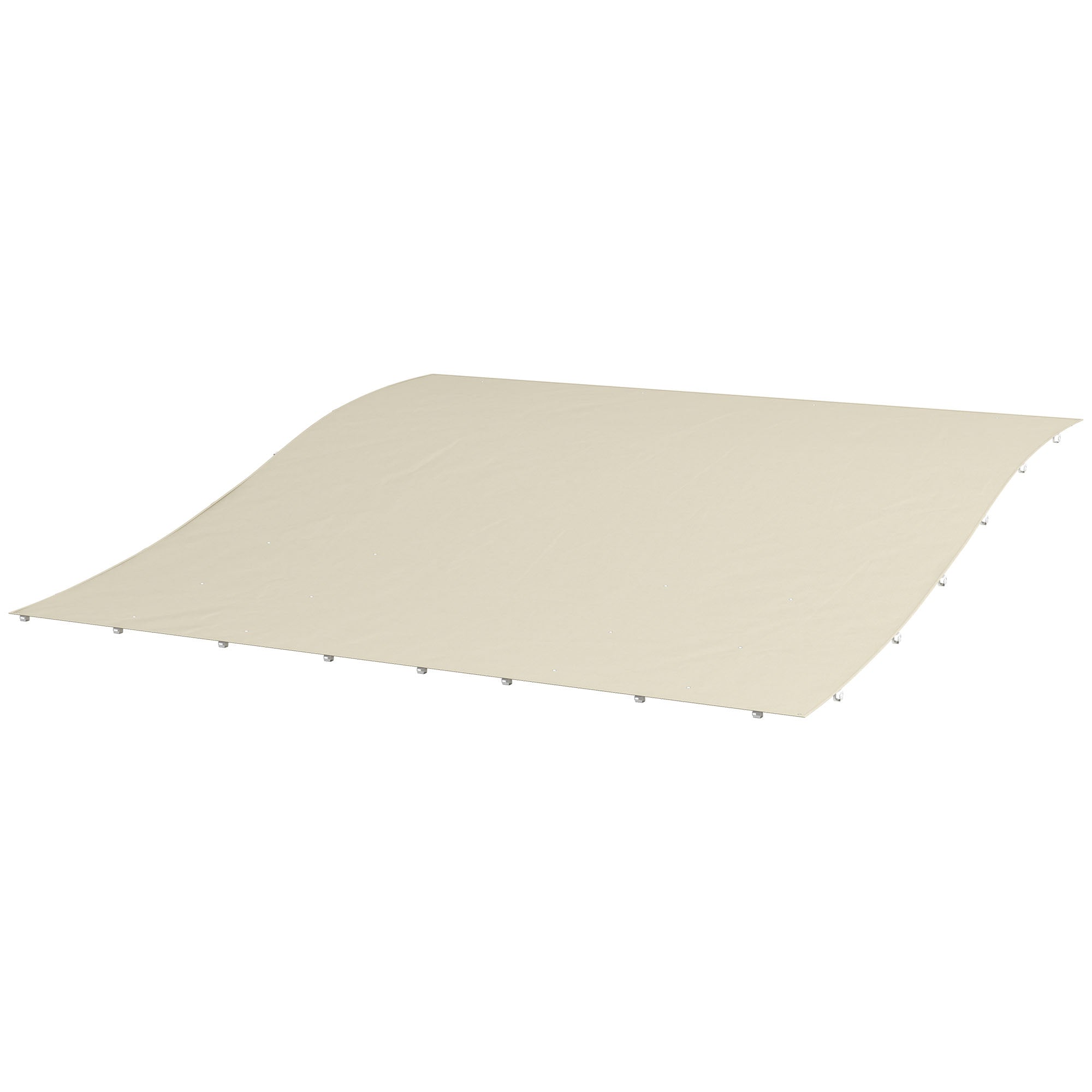 Outsunny 3.8 x 3.8 ft Pergola Canopy Replacement, Pergola Shade Canopy with Drainage Holes, Easy to Install, for 10' x 10' Pergola (Outsunny 84C-038 Series), Beige