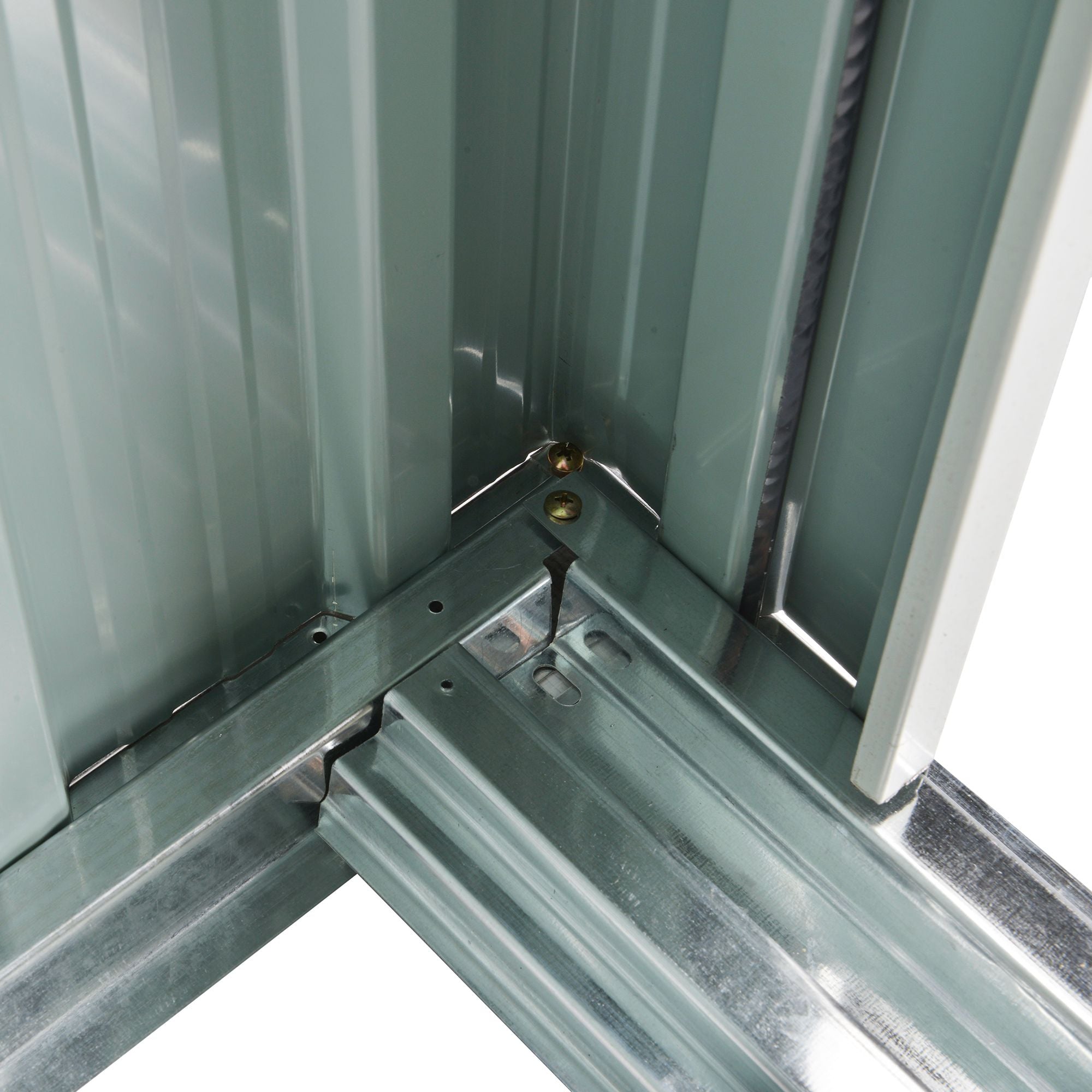 Outsunny 5 x 3 FT Outdoor Storage Shed with Sliding Door and Sloped Roof, Steel Frame Garden Shed Tool Equipment, Black