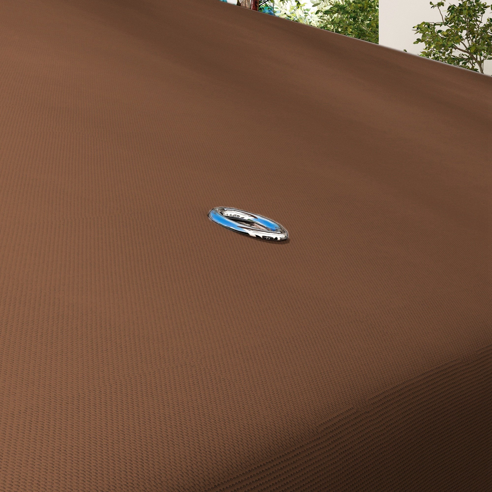 Outsunny 13.1' x 9.8' Gazebo Replacement Canopy, Gazebo Top Cover with Double Vented Roof for Garden Patio Outdoor TOP ONLY, Coffee