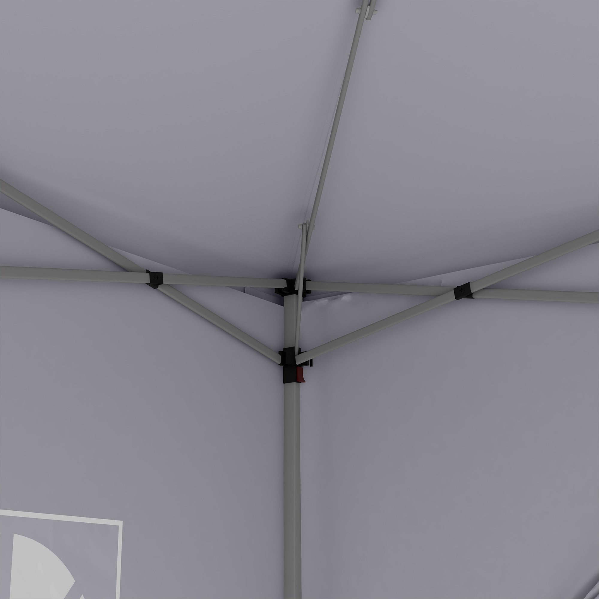 Outsunny 10'x10' Outdoor Pop Up Party Tent Gazebo Canopy with Carrying Bag (White)