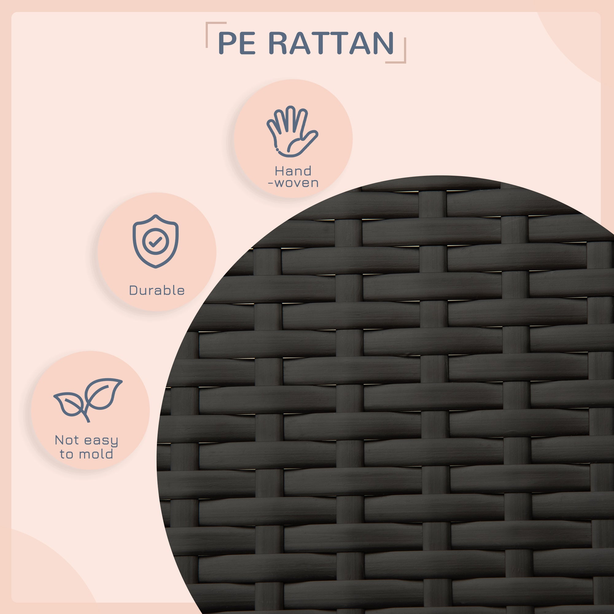 PawHut Elevated Rattan Dog House Outdoor with Canopy, Wicker Dog Bed with Water-Resistant Cushion, for Small and Medium Dogs Cream White