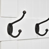 HOMCOM 38" Coat Rack, 3-In-1 Entryway Hall Tree with Shoe Storage Bench, Modern Coat Hanger Stand with 5 Double Hooks, for Hallway, Living Room, Cream White