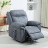 HOMCOM Vibration Massage Recliner Chair, Manual Microfibre Reclining Chair for Living Room with Side Pockets, Footrest, Remote, Easy Assembly, Blue