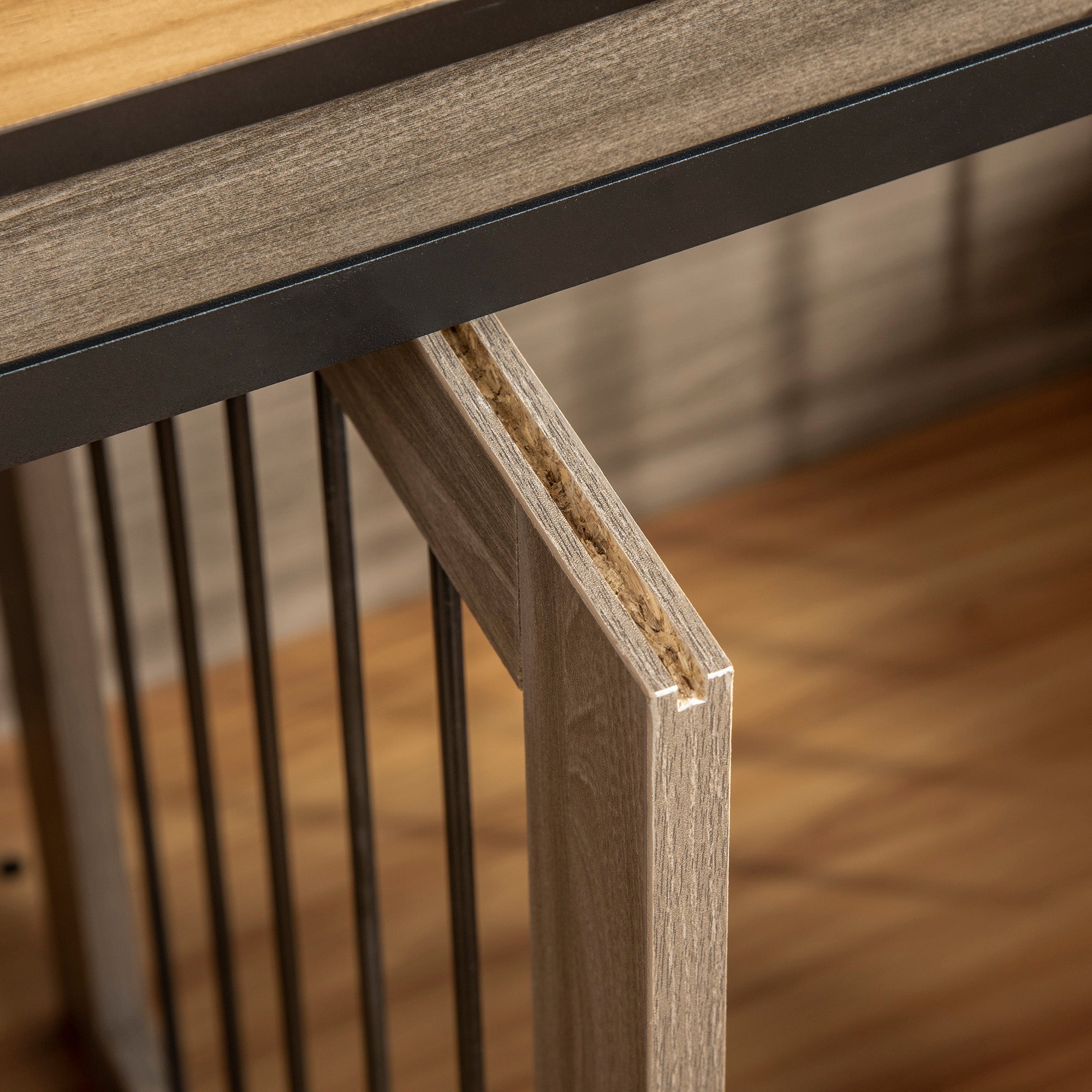 PawHut 47in Dog Crate Furniture with Divider Panel, Wooden Dog Kennel TV Stand for Large Dogs, Pet House Side Table for 2 Small Dogs with Two Rooms Design, 2 Sliding Doors, Oak