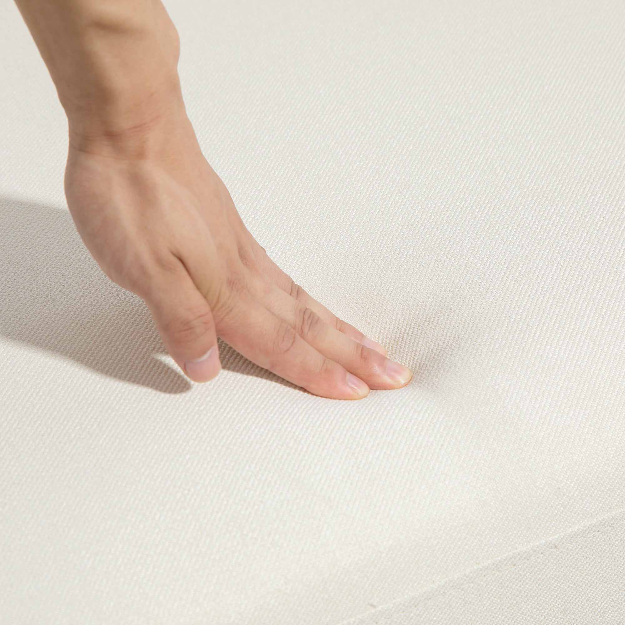 HOMCOM Changeable Sectional Sofa with Chaise Lounge, Modern 4-Seater Couch with Pillows, Wooden Legs, L-Shape Corner Sofa for Living Room, Cream White