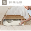 PawHut Portable Pet Stairs Foldable Steps for Small Dogs and Cats 3-Step with Non-slip Treads for Beds Sofas, Cream