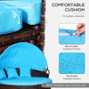 Outsunny 4 Pieces Outdoor Daybed with Retractable Canopy, PE Rattan Wicker Round Sofa Day Bed, Patio Sectional  Conversation Furniture Set with Cushions and Pillows, Light Blue