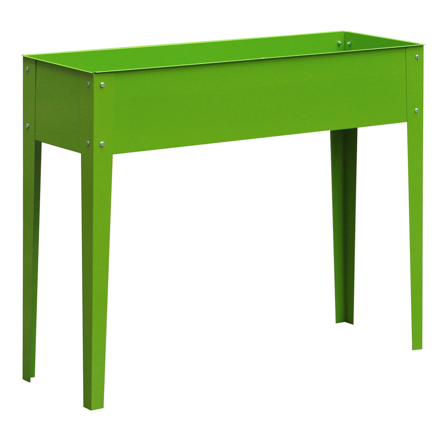 Outsunny 39" x 12" x 34" Raised Garden Bed Raised Garden Flower Bed Plant Kit Vegetable Herb Box with 3 Holes, Green