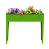 Outsunny 39" x 12" x 34" Raised Garden Bed Raised Garden Flower Bed Plant Kit Vegetable Herb Box with 3 Holes, Green