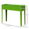 Outsunny 39" x 12" x 34" Raised Garden Bed Raised Garden Flower Bed Plant Kit Vegetable Herb Box with 3 Holes, Green