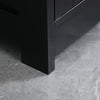 HOMCOM Under Sink Bathroom Cabinet with 2 Doors and Shelf, Pedestal Sink Bathroom Vanity Furniture, Black