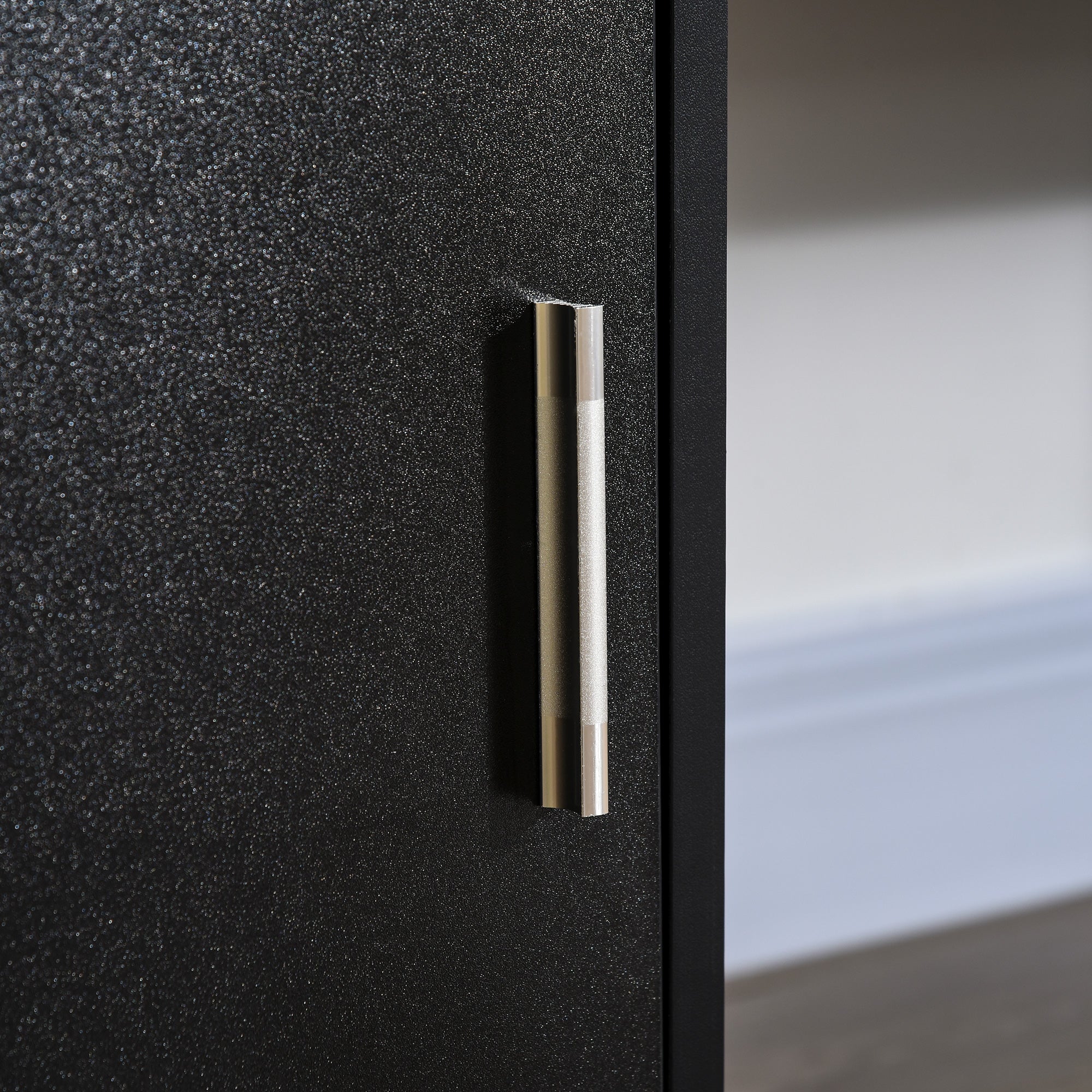 HOMCOM Computer Desk with Keyboard Tray and Drawers, Writing Desk, Home Office Workstation, Black