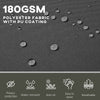 Outsunny Double Retractable Side Awning, 236" x 63" Outdoor Privacy Wall, Patio Screen for Garden, Balcony, Backyard, Black