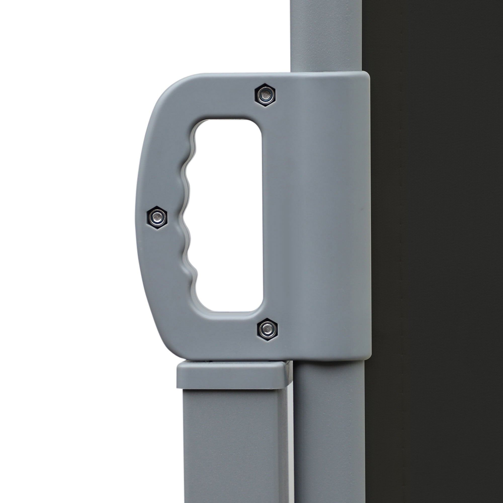 Outsunny Double Retractable Side Awning, 236" x 63" Outdoor Privacy Wall, Patio Screen for Garden, Balcony, Backyard, Black