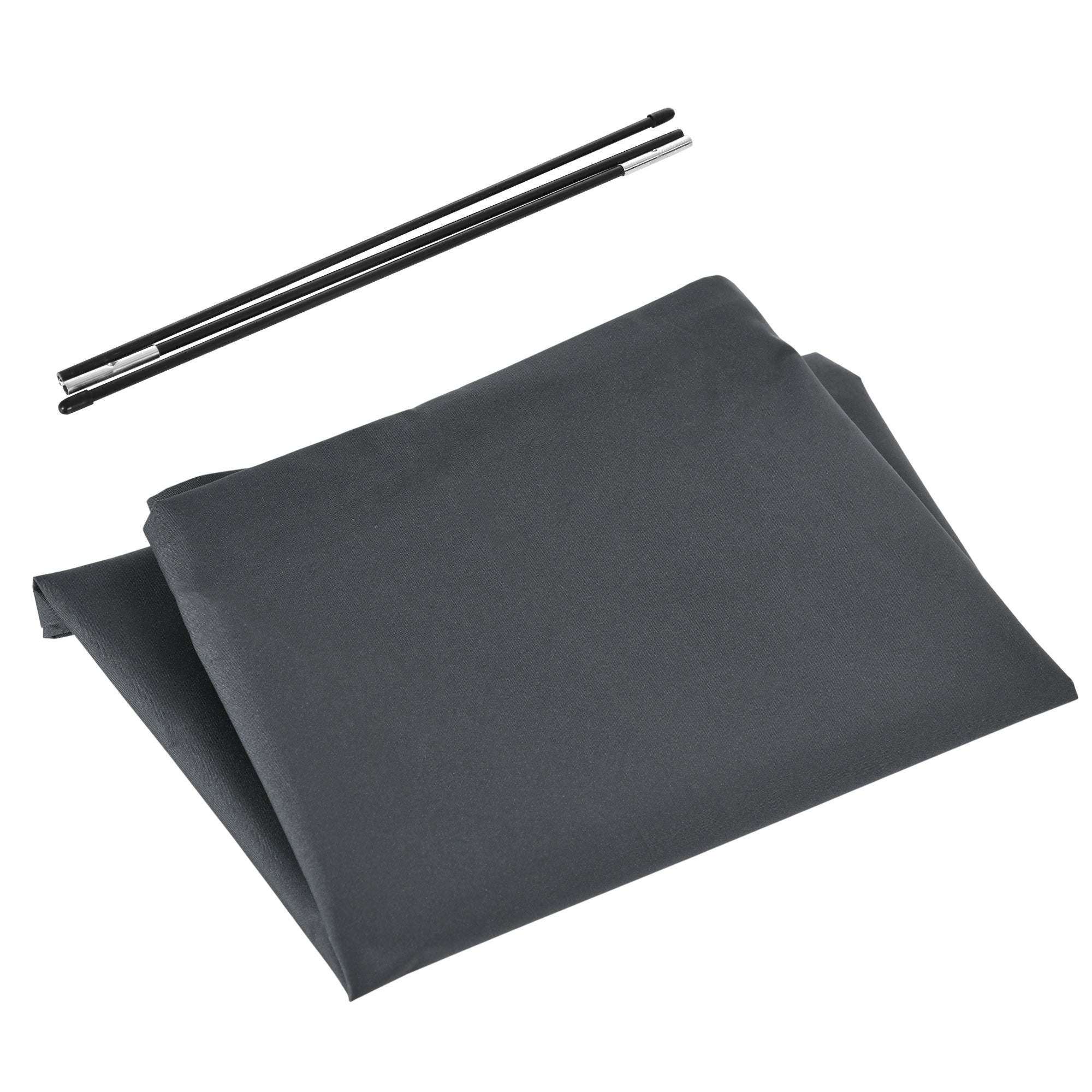 Outsunny Waterproof Patio Umbrella Cover, 300D Banana Parasol Protector with Zipper for Outdoor Garden, Patio, Dark Grey