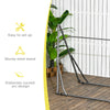 Outsunny Foldable Hammock Stand, Portable Hammock with Steel Frame, 2-in-1 Hammock Net Stand, Hanging Space, Load Capacity 264lb, for Patio, Garden, Yard, Black
