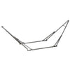 Outsunny Foldable Hammock Stand, Portable Hammock with Steel Frame, 2-in-1 Hammock Net Stand, Hanging Space, Load Capacity 264lb, for Patio, Garden, Yard, Black