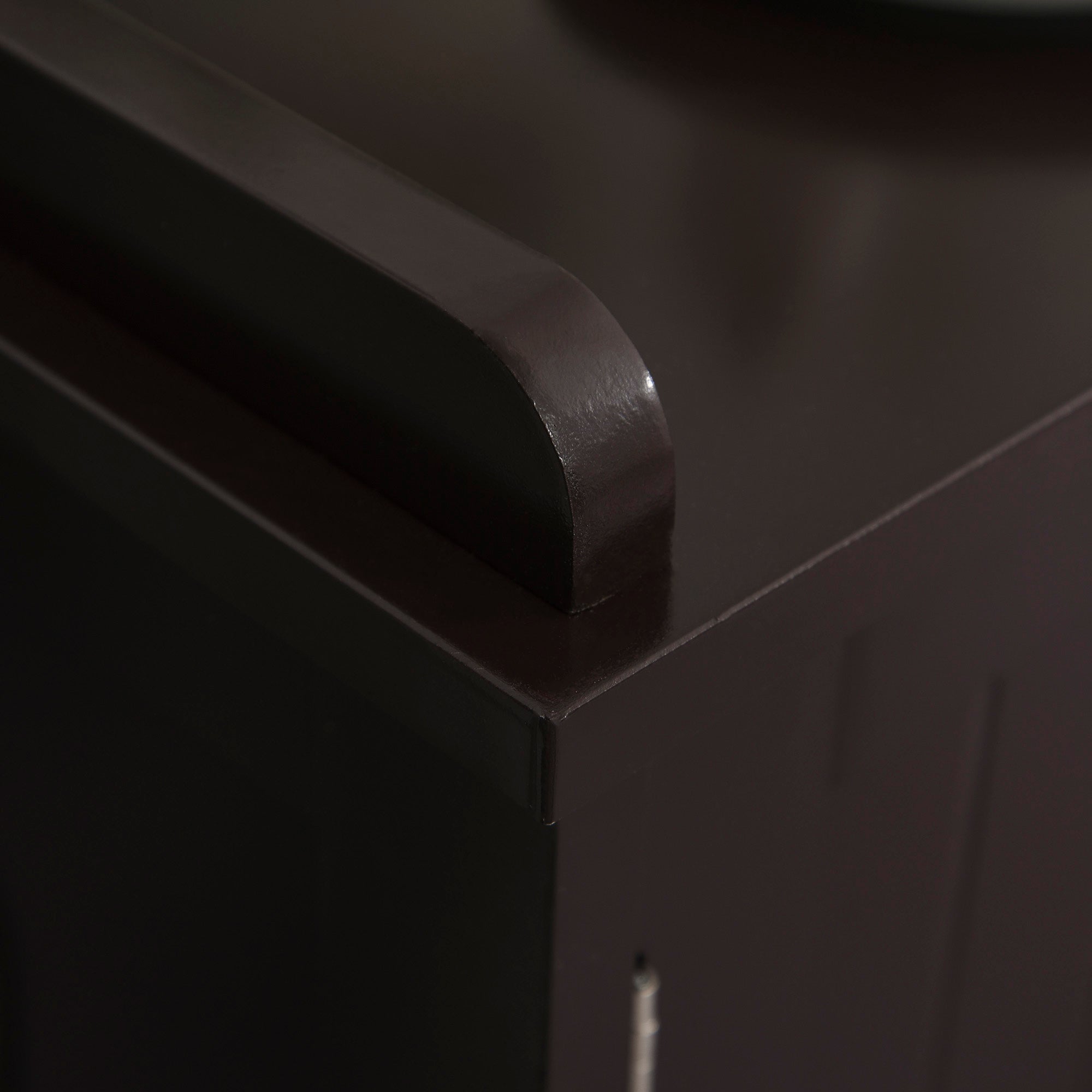 PawHut Wooden Cat Litter Box Enclosure, Hidden Cat Washroom, Kitten House with Nightstand End Table and Storage Rack Magnetic Doors, Brown