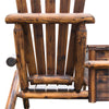 Outsunny 64" Double Wooden Garden Bench with Table, 2-Seater Adirondack Loveseat with Ice Bucket, High Backrest, Armrests, for Yard, Lawn, Porch, Patio, Rustic Brown