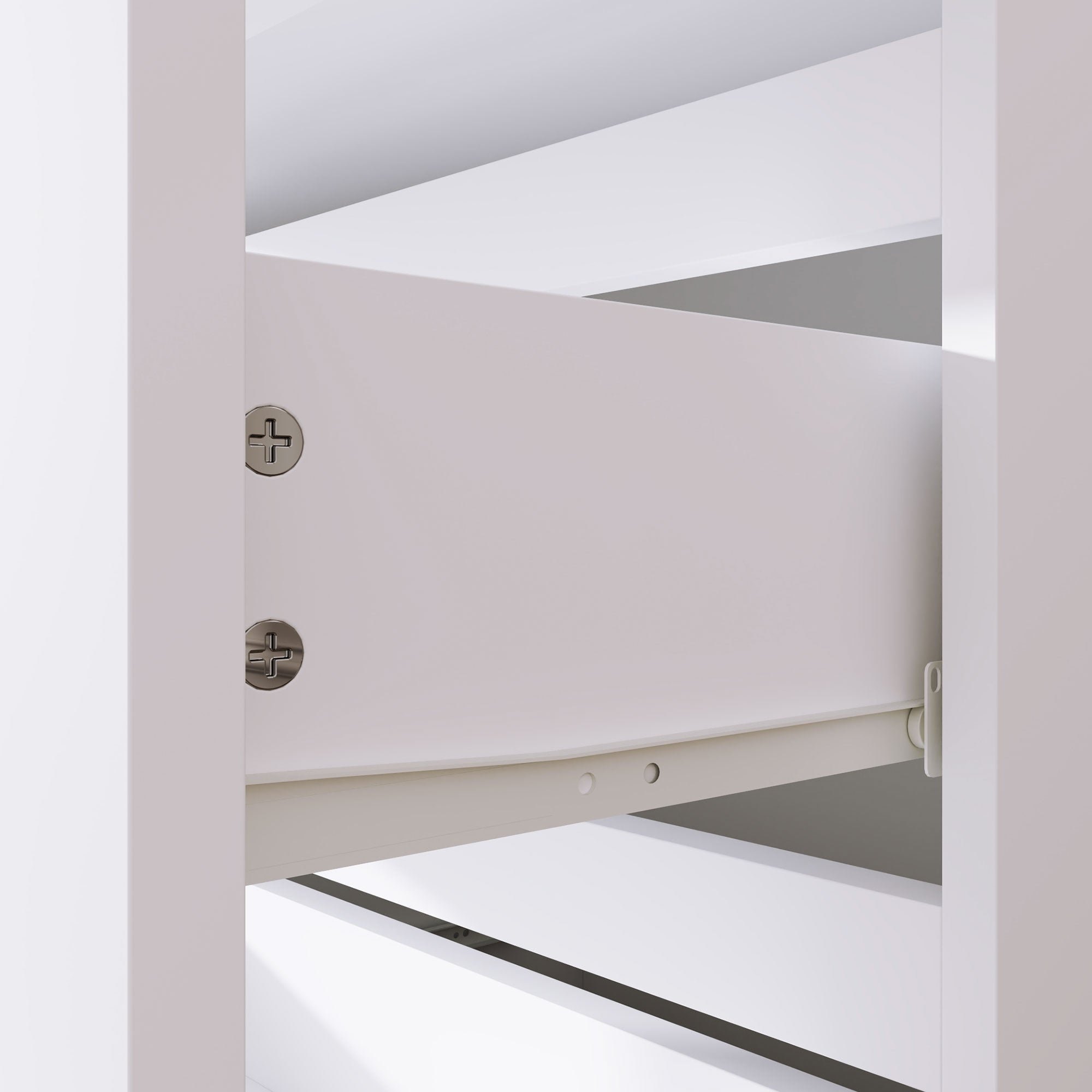 HOMCOM Chest of Drawer, 4 Drawers Storage Cabinet Freestanding Drawer Unit for Bedroom, White