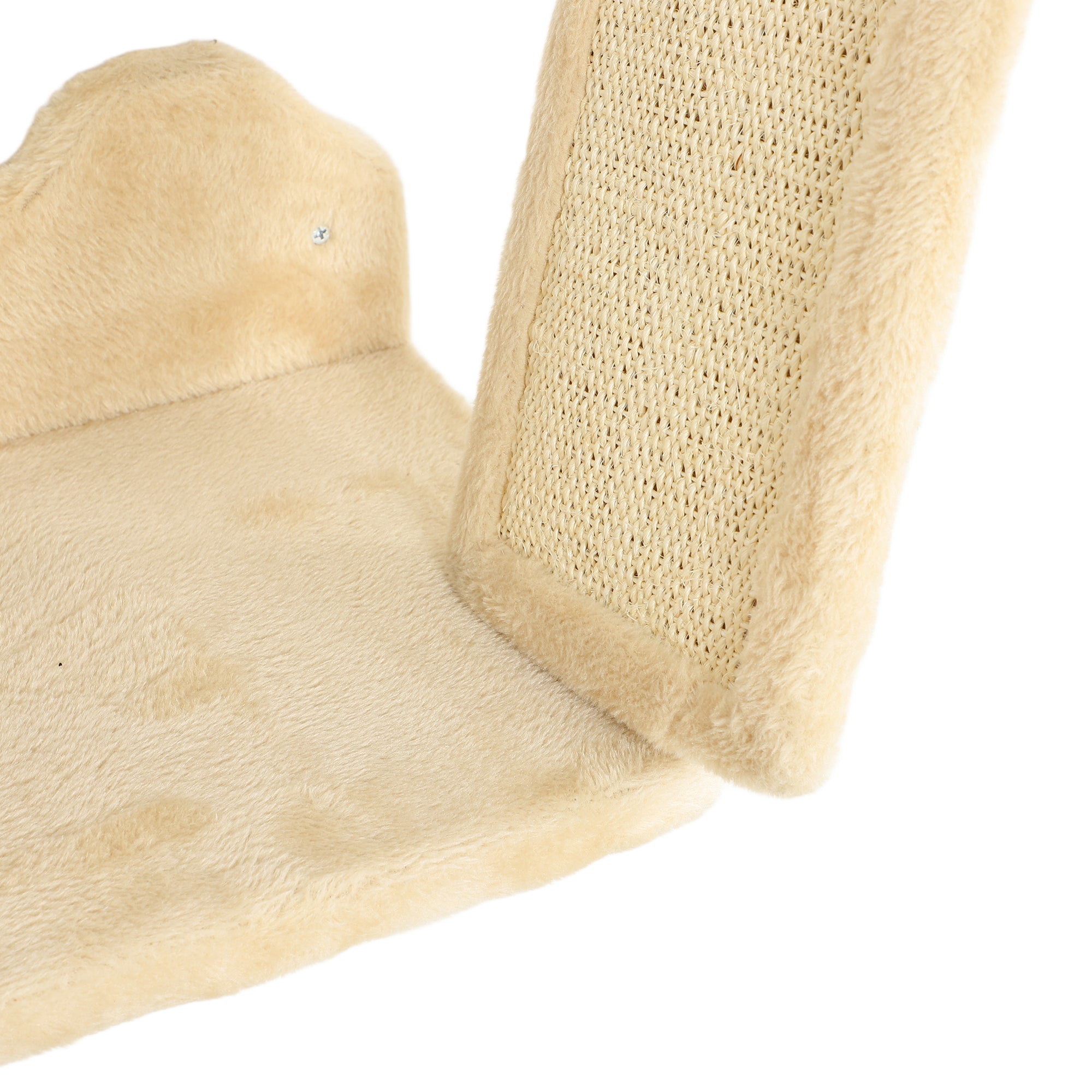 PawHut Cat Wall Shelves, 3 PCs Wall Mounted Cat Shelves with Scratching Post, Perches, Ladder, Steps, Scratching Board, Cat Wall Furniture for Indoor Cats, Kitten, Beige