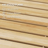 Outsunny 47" Wooden Garden Pathway, Outdoor Weather-Resistant Roll Out Straight Walkway, Decorative Boardwalk for Beach, Wedding, Party, Natural Wood Finish