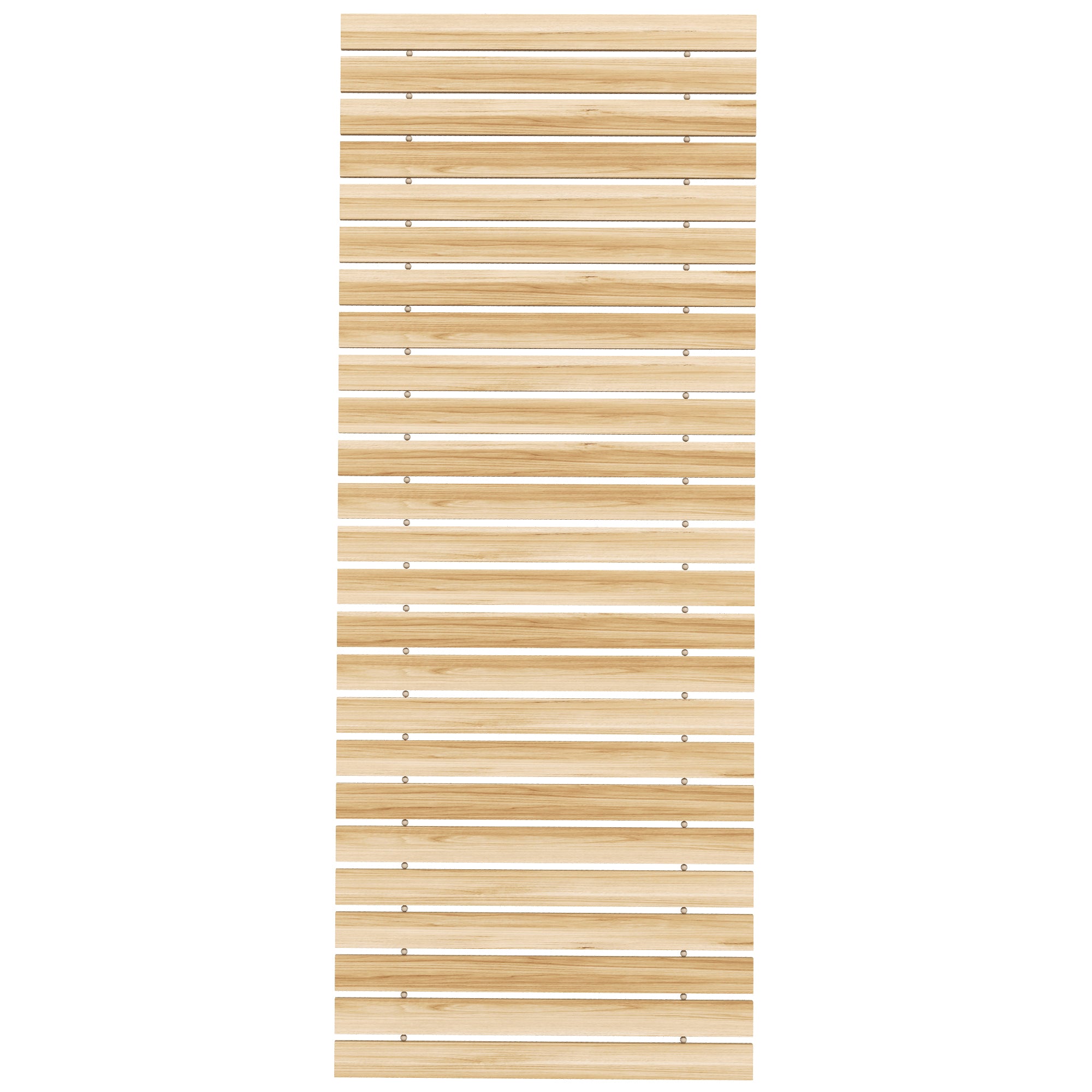 Outsunny 47" Wooden Garden Pathway, Outdoor Weather-Resistant Roll Out Straight Walkway, Decorative Boardwalk for Beach, Wedding, Party, Natural Wood Finish