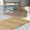 Outsunny 47" Wooden Garden Pathway, Outdoor Weather-Resistant Roll Out Straight Walkway, Decorative Boardwalk for Beach, Wedding, Party, Natural Wood Finish