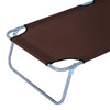 Outsunny Outdoor Lounge Chair, Adjustable Folding Chaise Lounge, Tanning Chair with Sun Shade for Beach, Camping, Hiking, Backyard, Brown