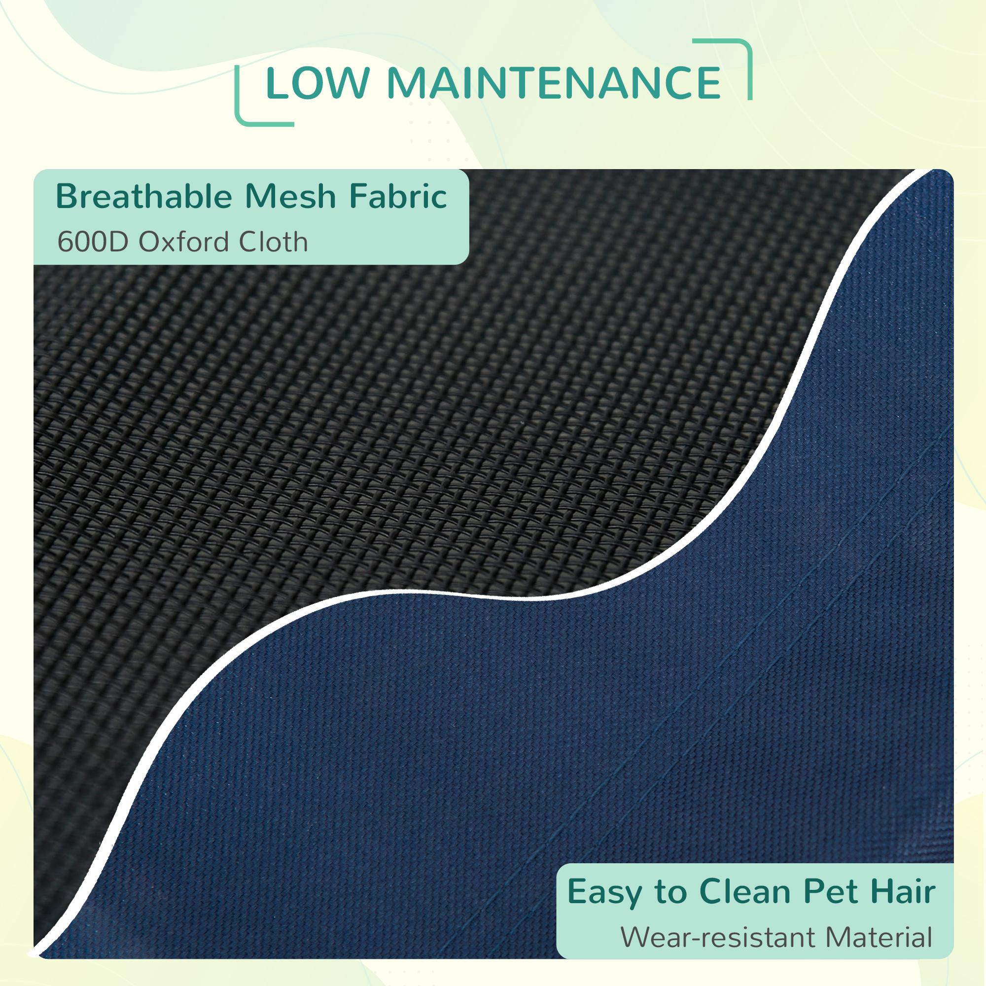 PawHut Elevated Dog Bed, Raised Dog Cot for M Sized Dogs, Indoor & Outdoor, 30" x 24" x 7", Blue