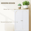 HOMCOM 72" Tall Pantry Cabinet, Kitchen Pantry Storage Cabinet with Adjustable Shelves, Freestanding Storage Cabinet with Recessed Arched Doors, White