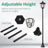 Outsunny Solar Torch Lights Outdoor Garden Lighting 6 LED Water-Resist Auto On/Off 6 Hours