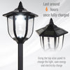 Outsunny Solar Torch Lights Outdoor Garden Lighting 6 LED Water-Resist Auto On/Off 6 Hours