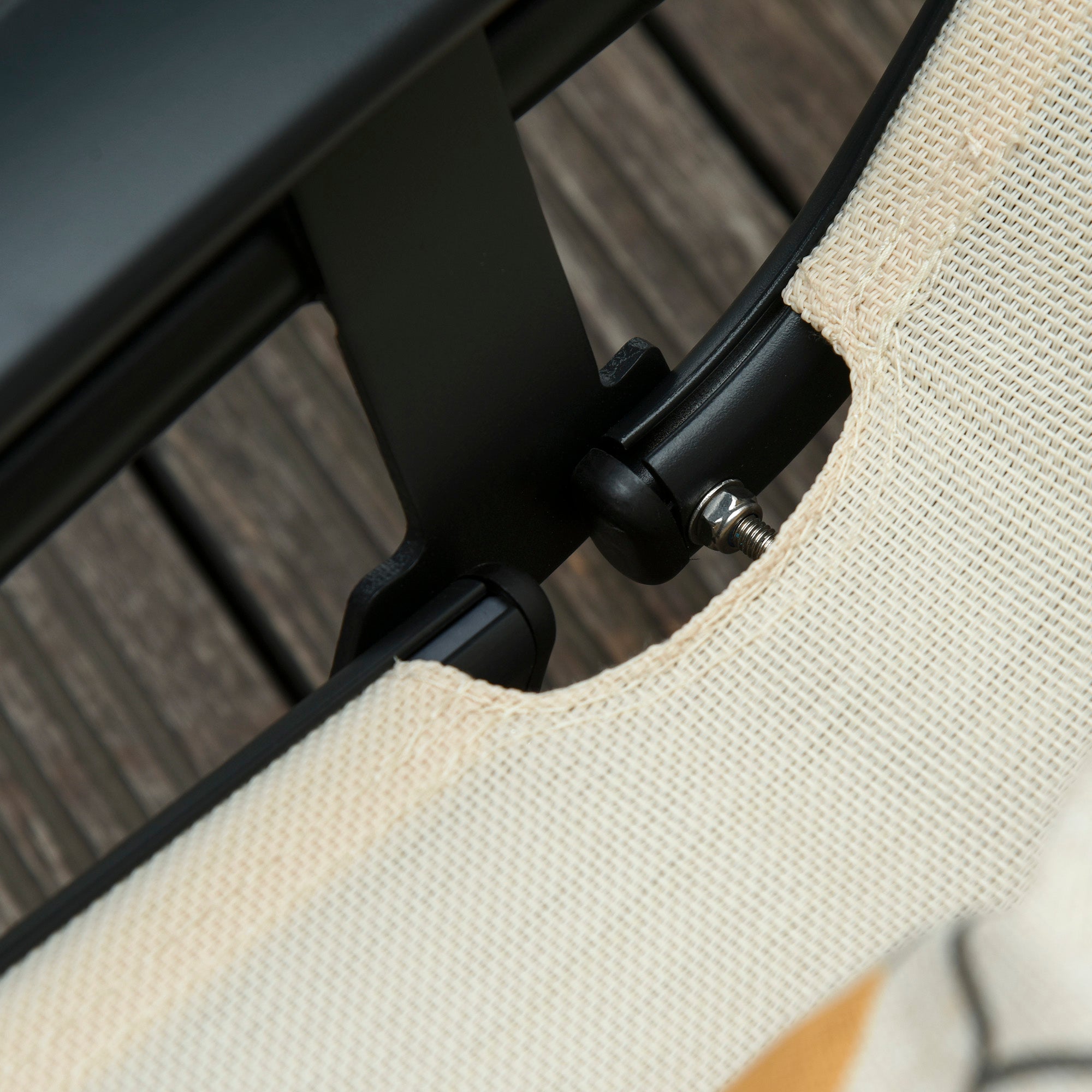 Outsunny Patio Lounge Chair, Aluminum Reclining Outdoor Tanning Chair with 5-Level Adjustable Backrest, Head Pillow and Breathable Mesh Fabric, for Pool, Deck, Garden, Beige