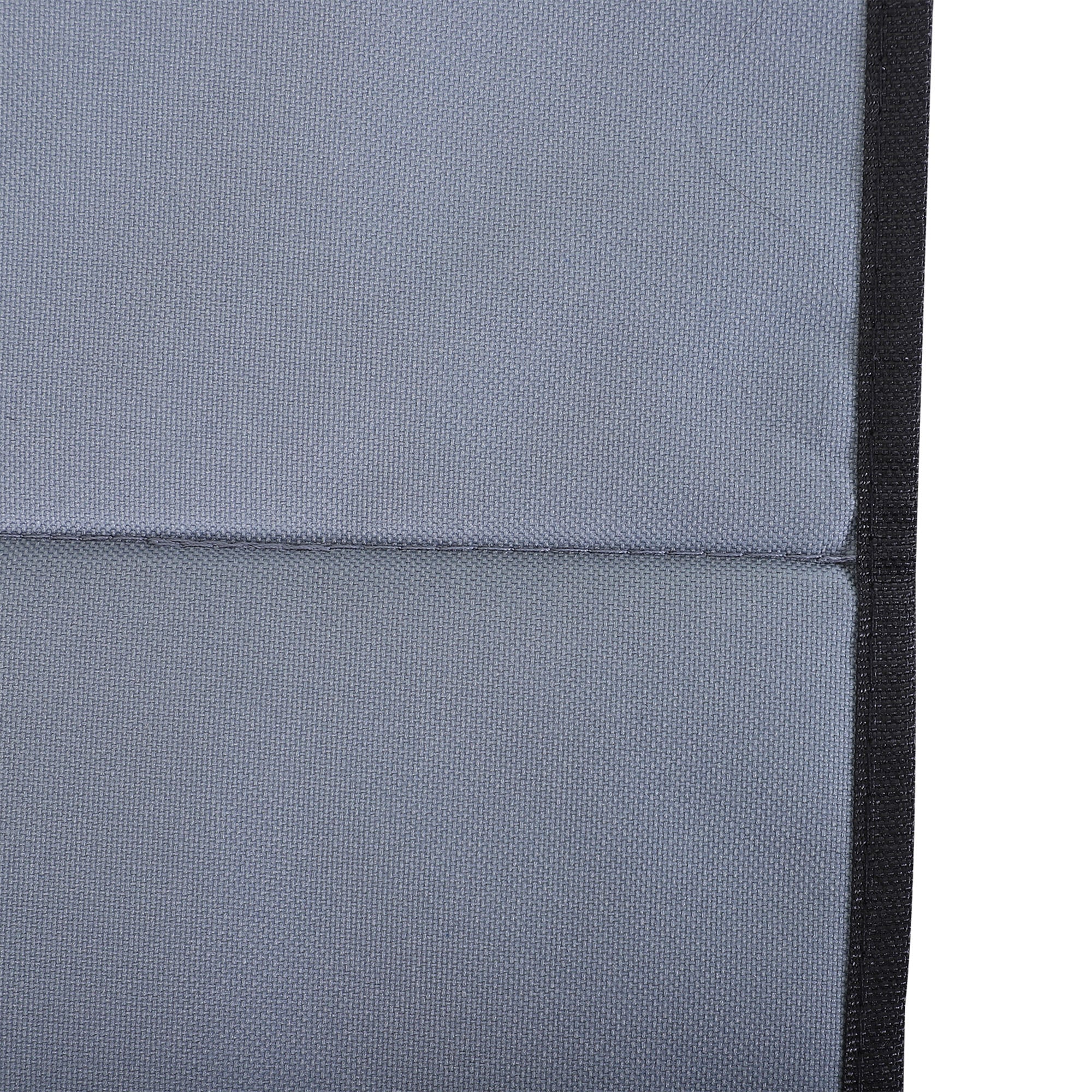 Outsunny 2 Pieces Outdoor Beach Lounge Chair, Patio Steel Folding Chaise Lounge Set w/ Pillow for Sunbath, Snap, Grey