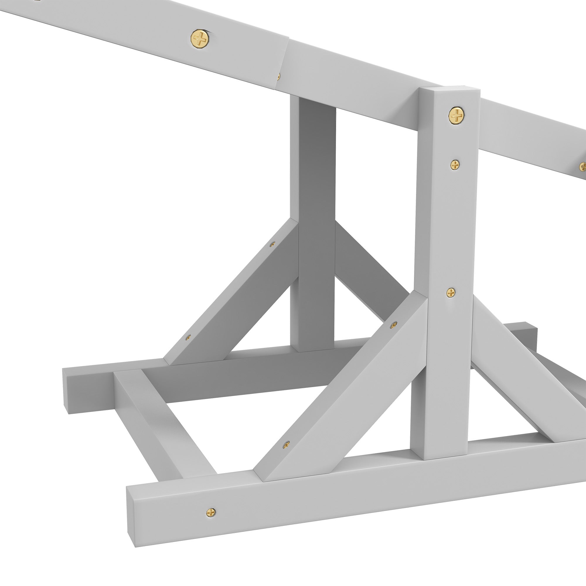 PawHut Wooden Pet Seesaw for Big Dogs, Agility Training Equipment for Dogs with Anti-Slip surface, 180 x 30 x 30cm - White