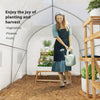 Outsunny 11.5' x 6.6' x 6.6' Portable Walk-In Tunnel Greenhouse, Garden Plant Growing Warm House, Outdoor Seed Flower Vegetable Growth Tent, White