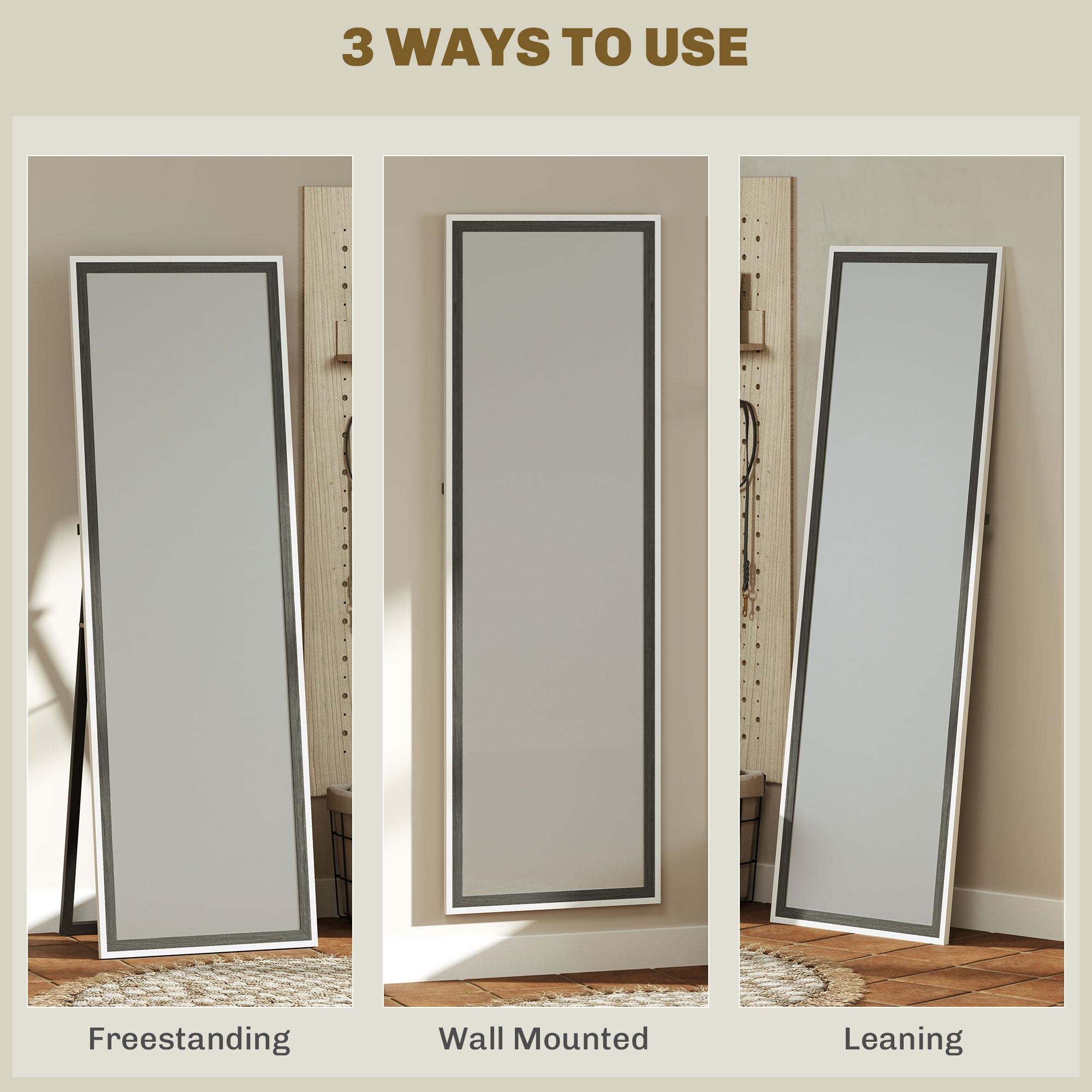 HOMCOM Full Length Mirror, 64