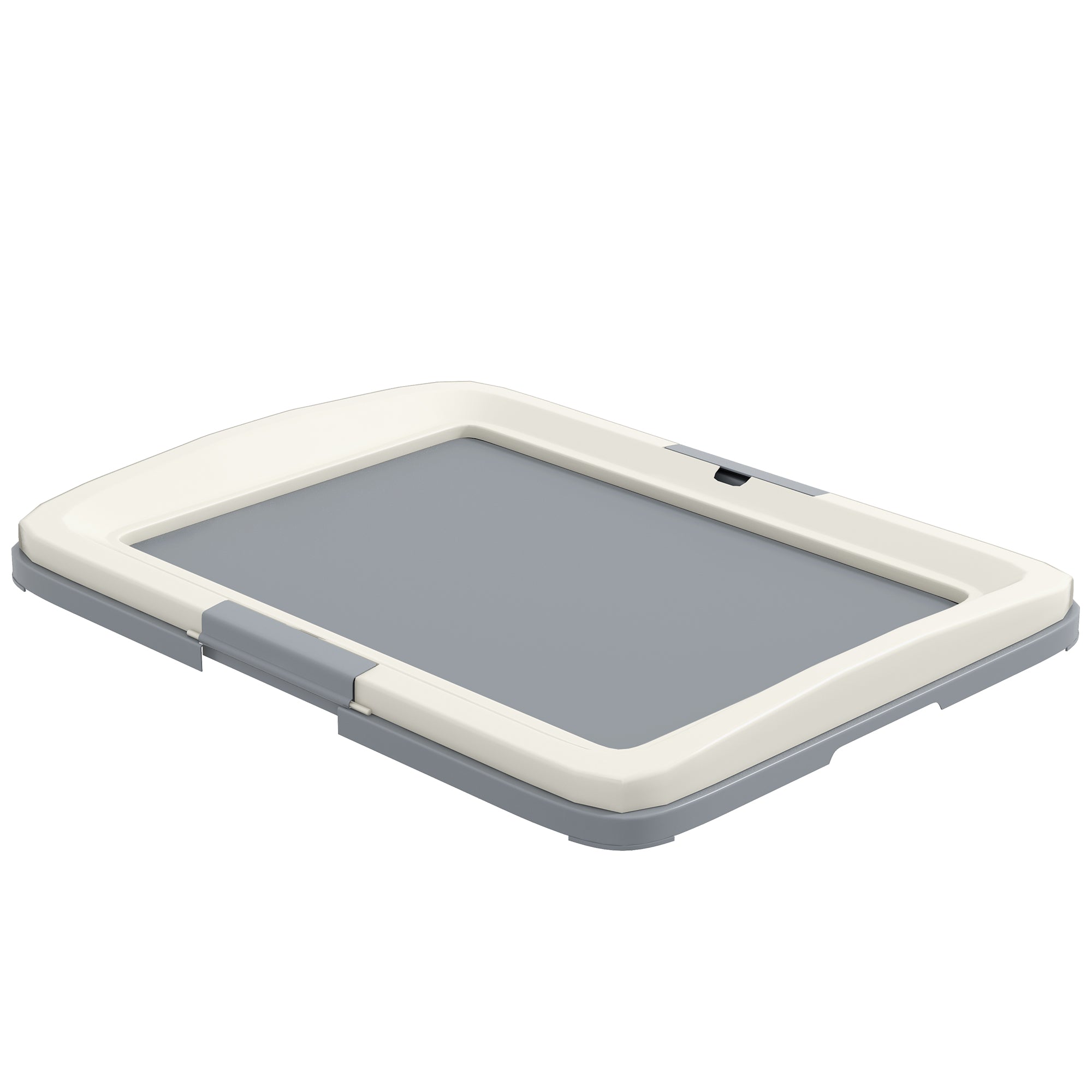 PawHut Dog Toilet Tray, Dog Litter Pee Pad Tray for Training Dogs, Dog Potty Tray Puppy Tray Pad Holder for Indoor, Balcony, Outdoor, 63 x 49 x 6cm