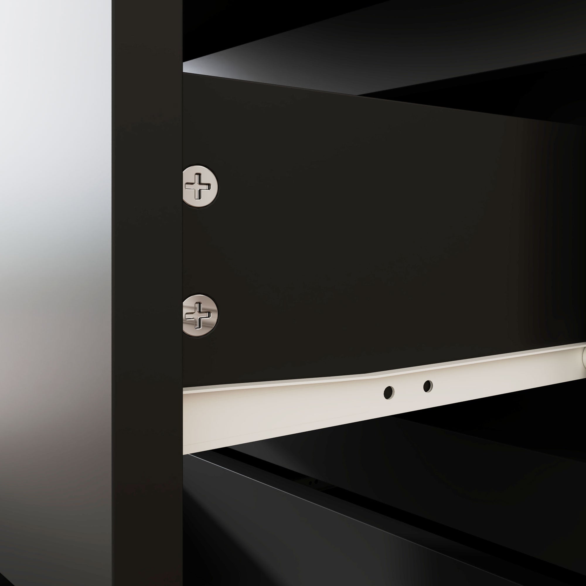 HOMCOM Chest of Drawer, 4 Drawers Storage Cabinet Freestanding Drawer Unit for Bedroom, Black