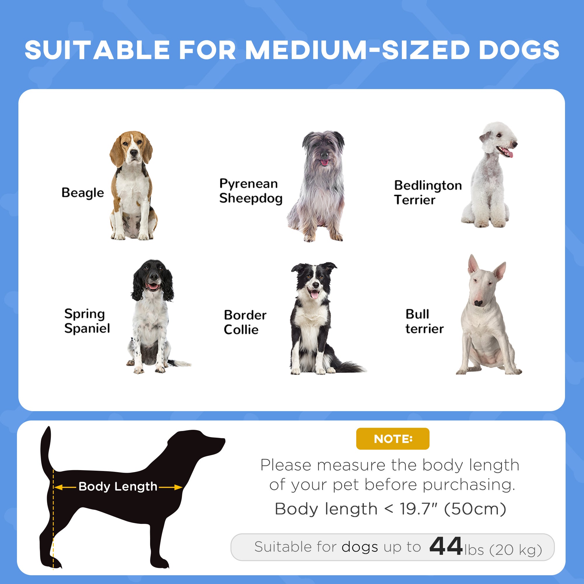 PawHut Elevated Dog Bed with Canopy, Portable Raised Dog Cot for M Sized Dogs, Indoor & Outdoor, 30
