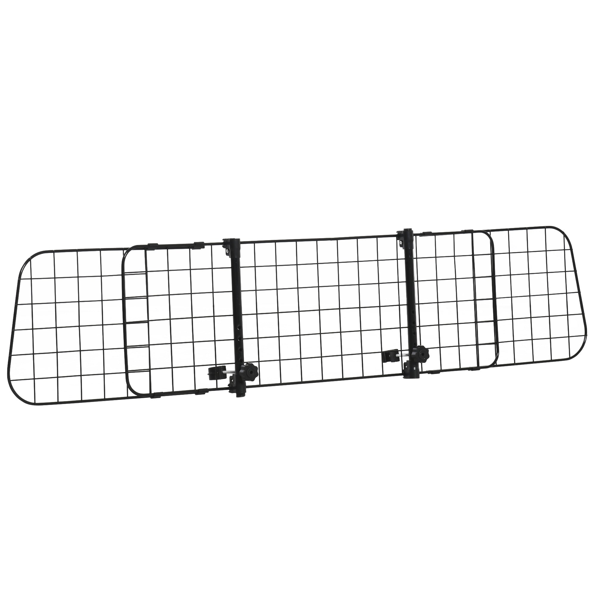 PawHut 36"-60" Adjustable Dog Car Barrier, Vehicle Pet Barrier Heavy Duty Dog Fence Car Safety Guard Gate for SUV Vans Trucks
