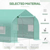 Outsunny 20x10x7ft Walk-in Tunnel Greenhouse, Outdoor Backyard Plant Seed Growth Warm House with 2 Anchor Way, Green