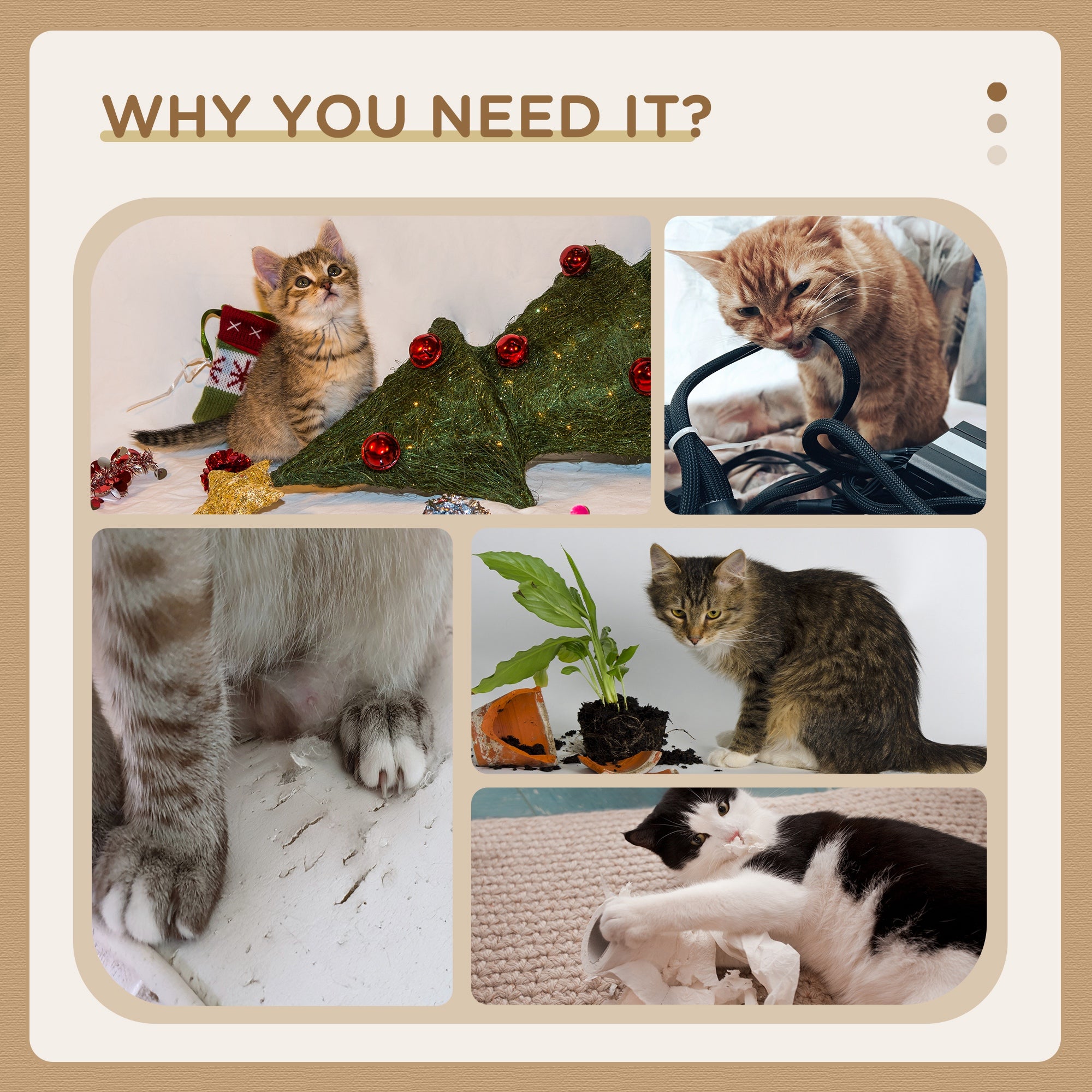 PawHut Cat Tree, Cat Tower for Indoor Cats with Sisal Scratching Post, Cat Condo, Hammock, Bed, Ladder, Platforms, Toy Balls for Kittens, Light Grey