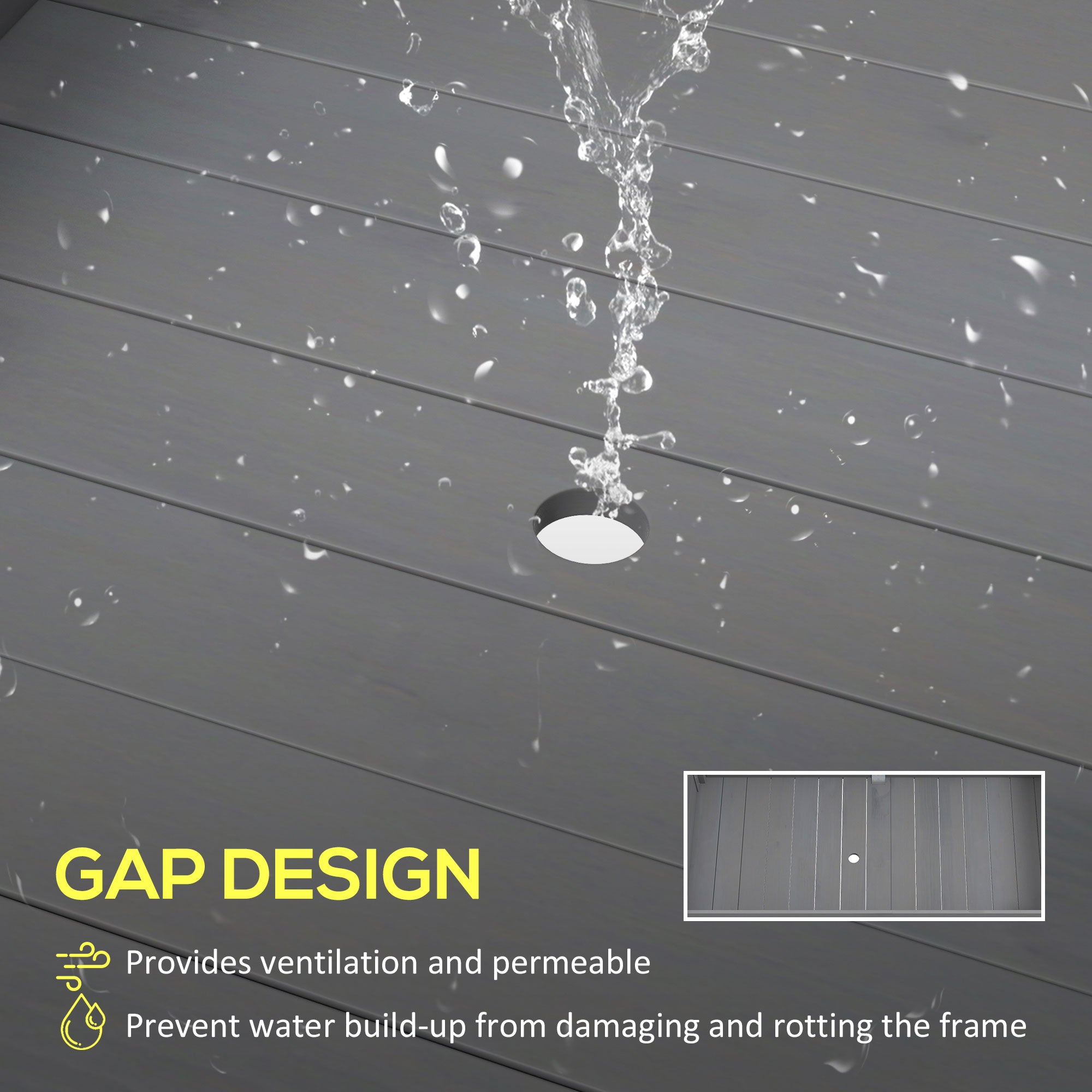 Outsunny 2 Tiers Raised Garden Bed, Wooden Elevated Planter Box with Legs Gardening Planting Bed with 2 Compartments for Flower Vegetable Herb Grow, Grey